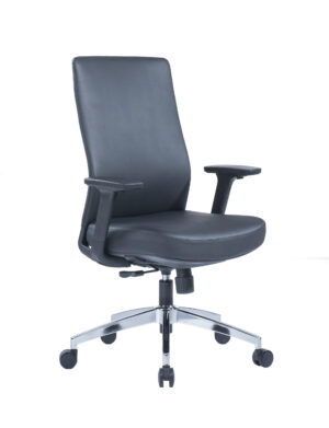 FurniConcepts CH-366B Black PU Eclipse